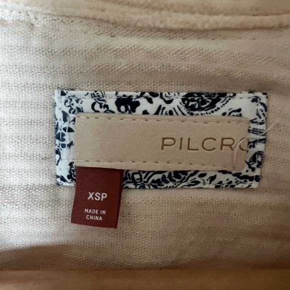 Anthropologie Pilcro Easy Going Corduroy Shacket Oversized Woven Boho - Picture 13 of 13